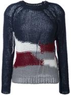 Erika Cavallini 'semicouture' Pullover, Women's, Size: Medium, Blue, Acrylic/mohair