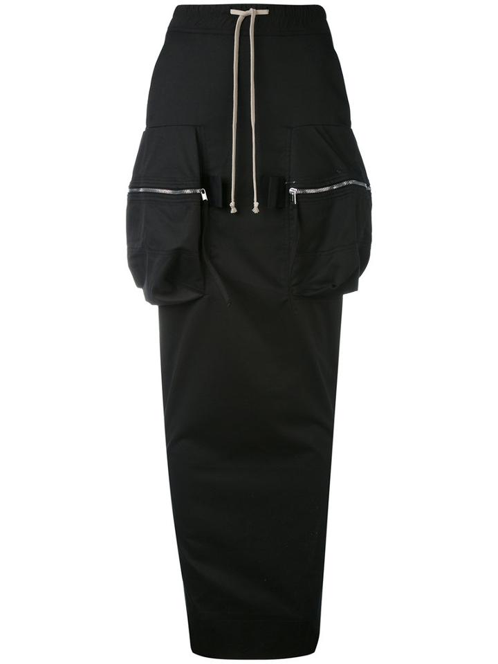 Skirt - Women - Cotton - S, Black, Cotton, Rick Owens Drkshdw