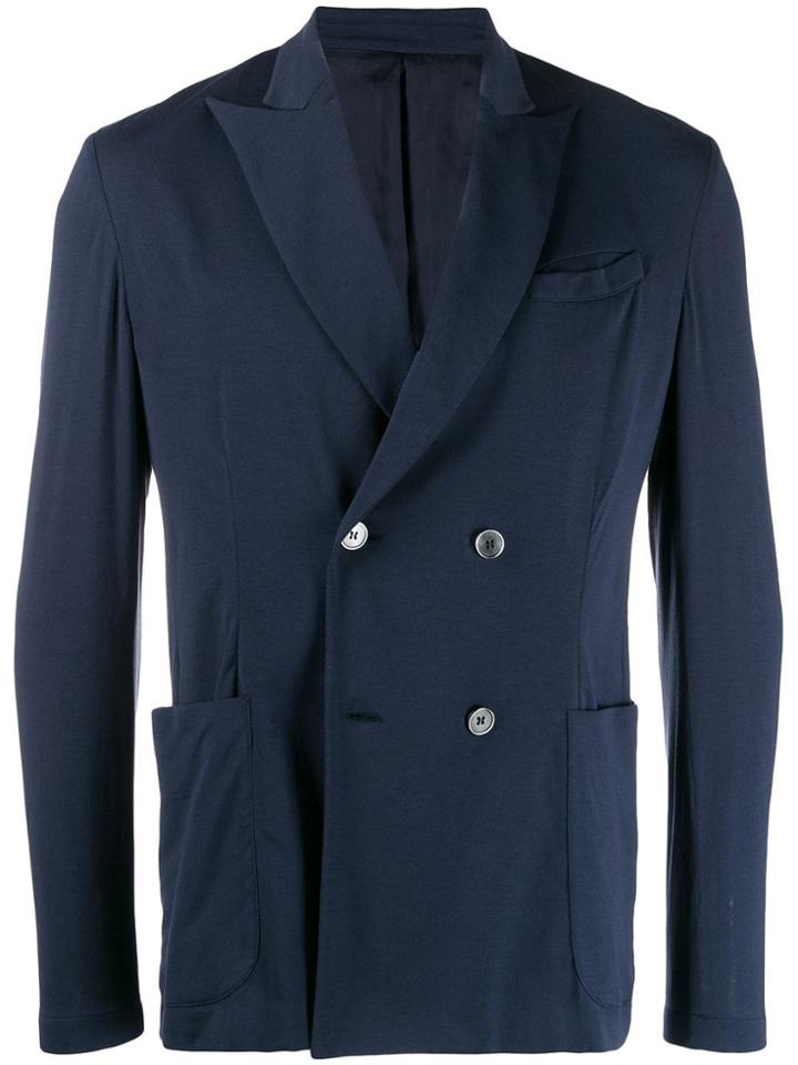 Cruciani Double Breasted Blazer - Blue