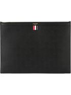 Thom Browne Large Zip Clutch - Black