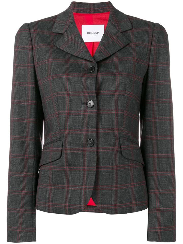 Dondup Checked Blazer - Grey