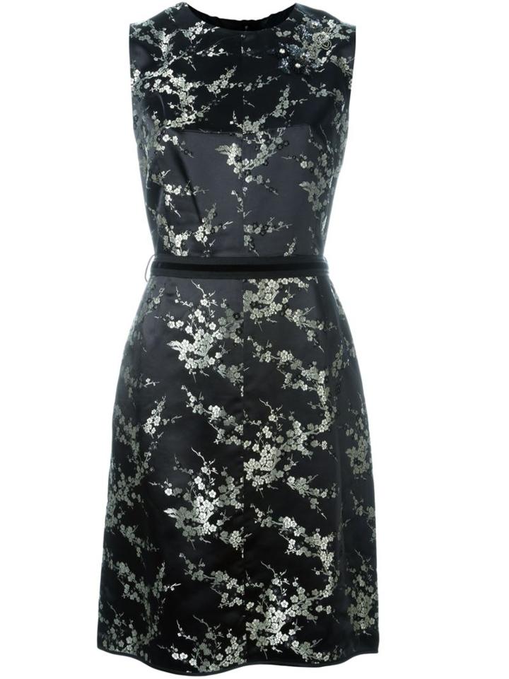Marc Jacobs Cherry Blossom Dress, Women's, Size: 8, Black, Silk/nylon/viscose