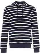 Orlebar Brown Powell Hudson Striped Towelling Hoodie - Blue