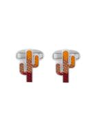 Paul Smith Cactus Cufflinks - Yellow & Orange