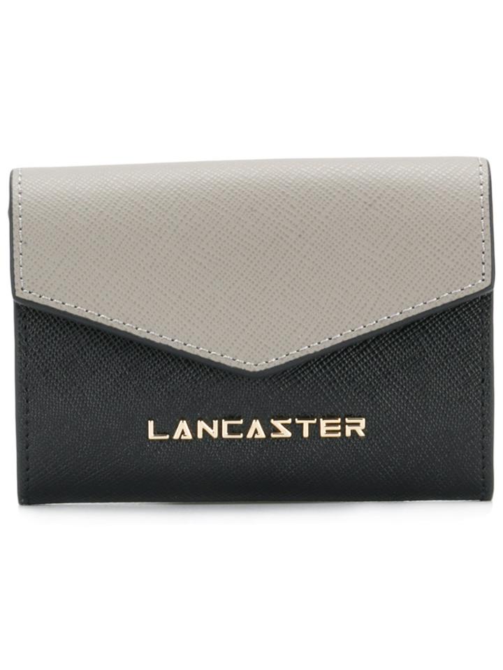 Lancaster Logo Plaque Wallet - Black