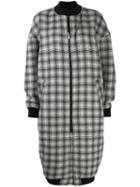 A.f.vandevorst Checkered Bomber-style Coat - Black