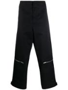 Jil Sander Zip Detail Trousers - Black