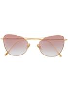 Cutler & Gross Cat-eye Sunglasses - Gold