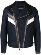 Neil Barrett Modernist Biker Jacket - Blue