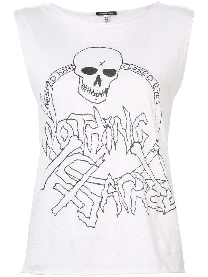 R13 Nothing Sacred T-shirt, Women's, Size: Small, White, Cotton