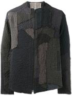By Walid Textured Bomber Jacket - Grey