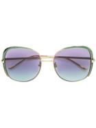 Gucci Eyewear Square Sunglasses - Metallic