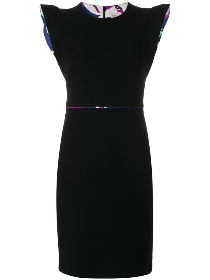Emilio Pucci Fitted Tailored Dress - Black