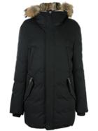 Mackage 'edward' Parka Coat, Women's, Size: 40, Black, Cotton/nylon/rabbit Fur