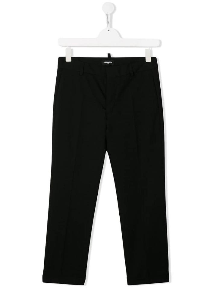 Dsquared2 Kids Straight-leg Tailored Trousers - Black