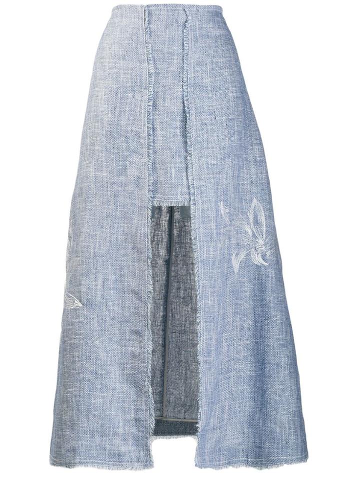 Lorena Antoniazzi A-line Midi Skirt - Blue