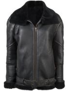 Nicole Miller Shearling Jacket - Black