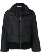 Versace Collection Full-zipped Puffer Jacket - Black