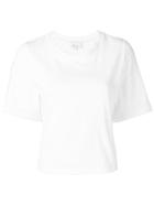 3.1 Phillip Lim Frayed Edge Cropped T-shirt - White