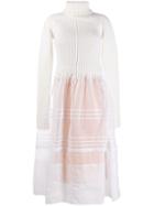 Loewe Knitted Sheer Dress - White