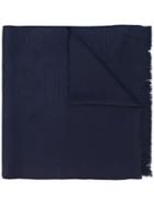 Emporio Armani Knitted Scarf - Blue