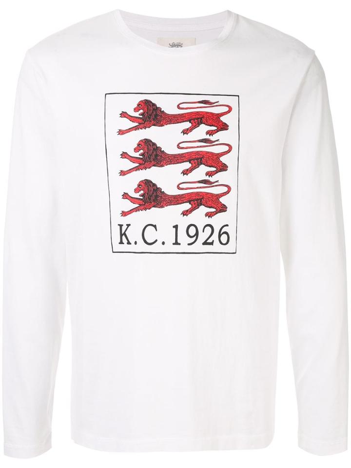 Kent & Curwen Three Lions Print T-shirt - White