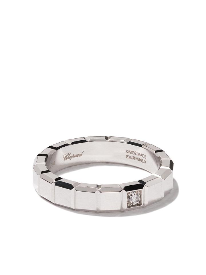 Chopard 18kt White Gold Ice Cube Diamond Ring - Fairmined White Gold