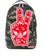 Sprayground Camouflage Print Backpack - Green