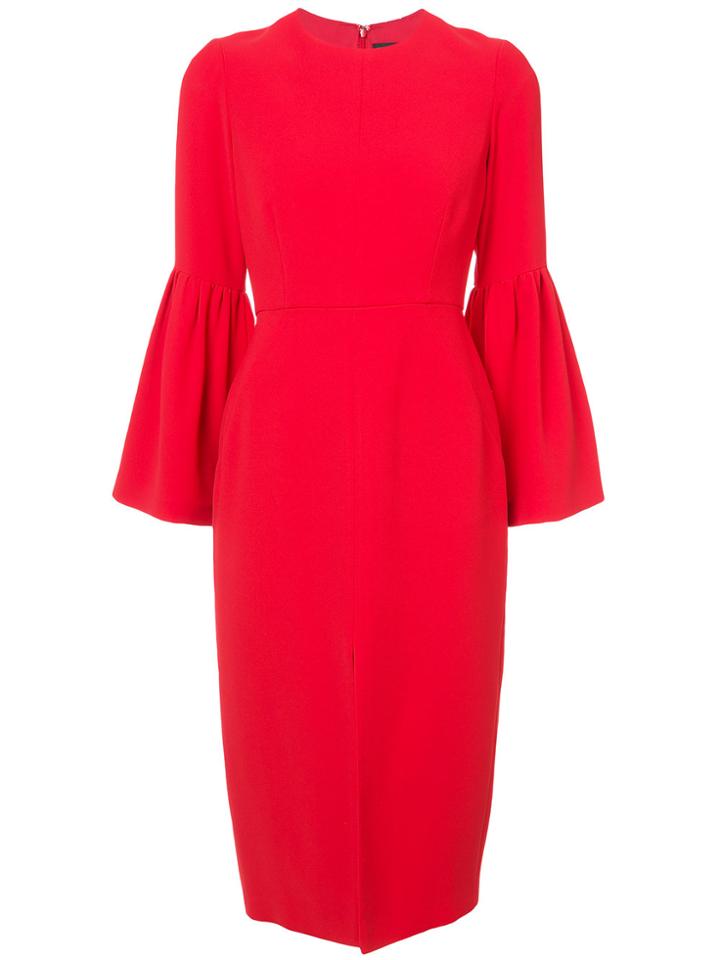 Jill Jill Stuart Flute Sleeve Pencil Dress - Red