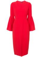 Jill Jill Stuart Flute Sleeve Pencil Dress - Red