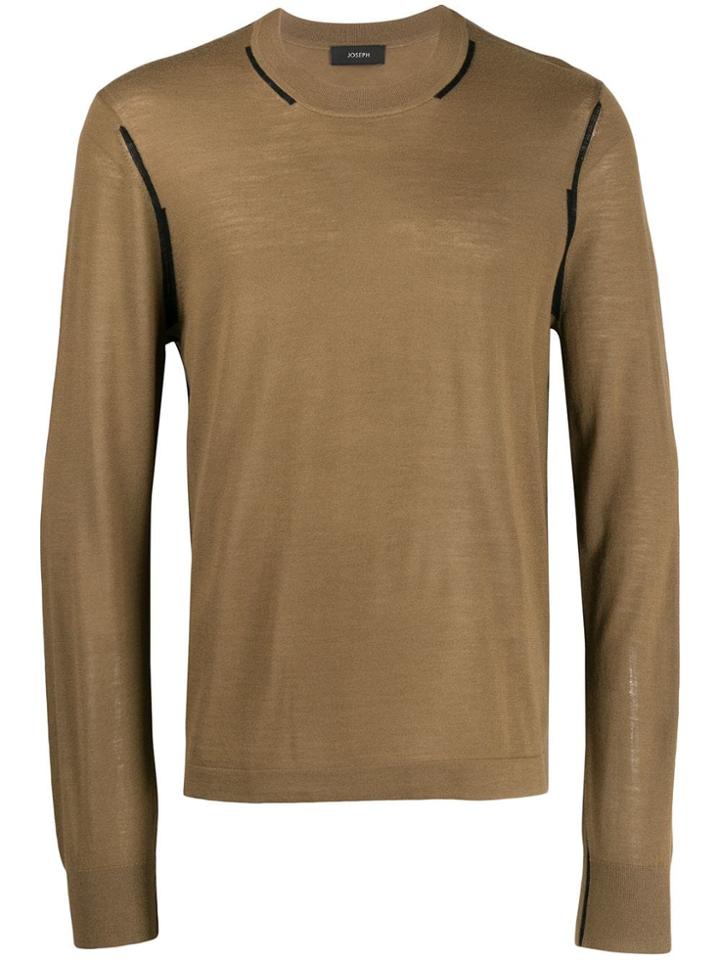Joseph Crew Neck Sweater - Brown