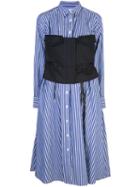 Sacai Utility Shirt Dress - Blue