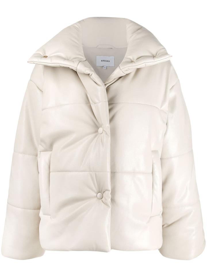 Nanushka Hide Puffer Jacket - Neutrals