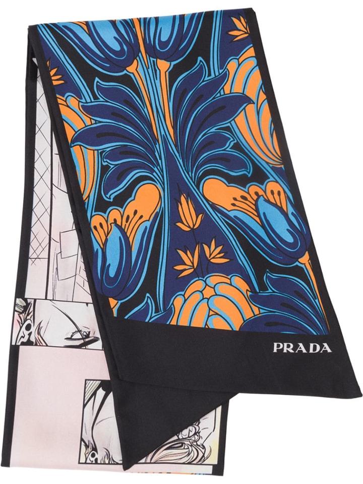 Prada Double Match Scarf - Blue