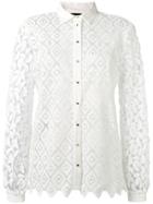 Just Cavalli Embroidered Button Shirt - White