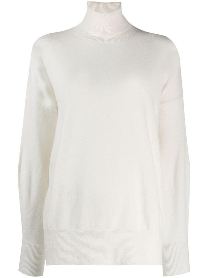 Agnona Turtleneck Jumper - White