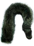 P.a.r.o.s.h. Raccoon Fur Stole, Women's, Green, Racoon Fur