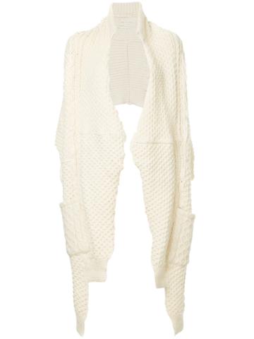 77circa Scarf Coat - White