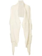 77circa Scarf Coat - White