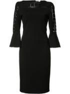 Fendi Laser-cut Dress, Women's, Size: 46, Black, Viscose/polyester