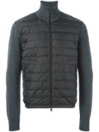 Moncler Knitted Sleeve Jacket - Grey