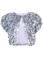 Rubin Singer Sequin-embellished Cropped Jacket - Metallic