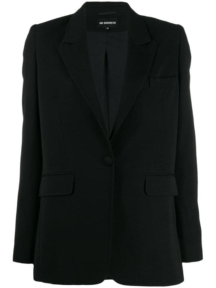 Ann Demeulemeester Slim-fit Blazer - Black