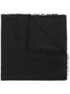 Ann Demeulemeester Fray-trimmed Scarf - Black