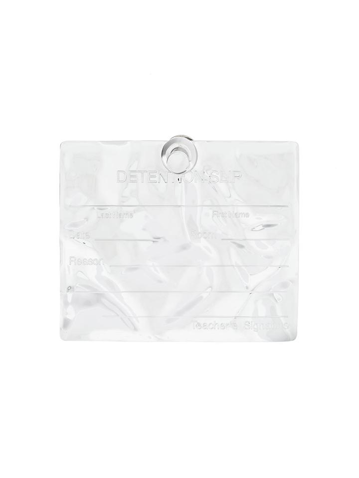 Ambush Tag Engraved Brooch - Metallic