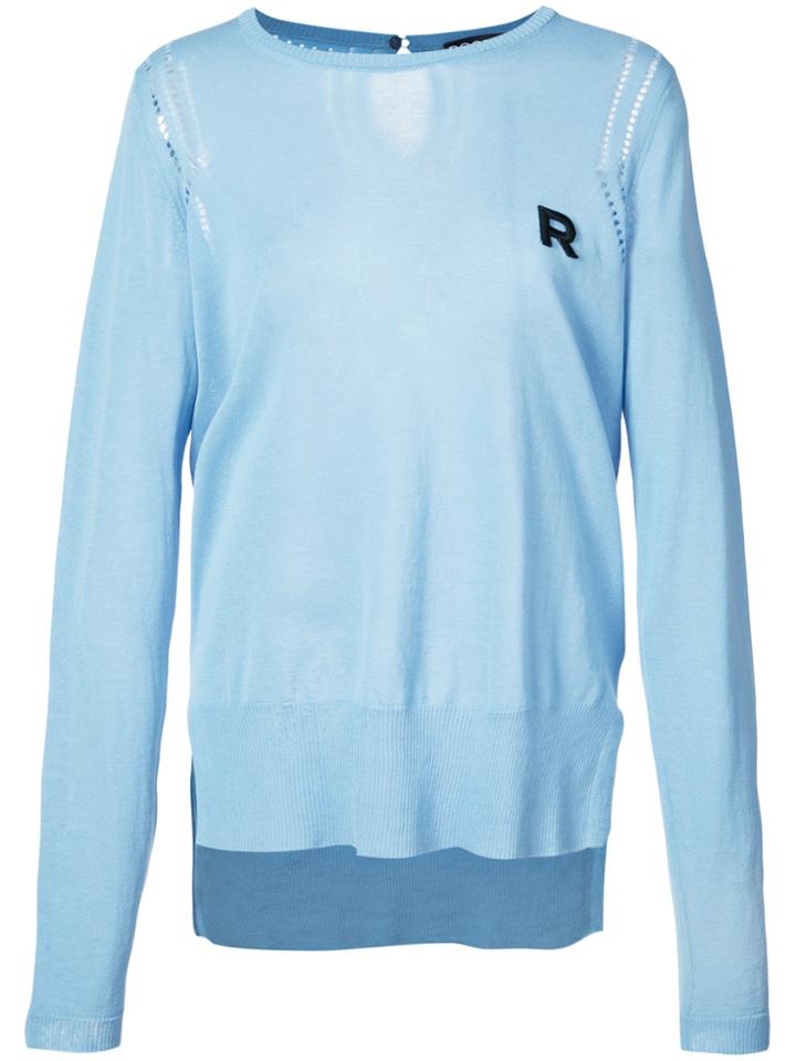 Rochas Logo Sweater - Blue