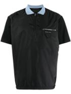 Prada Zipped Pocket Polo Shirt - Black