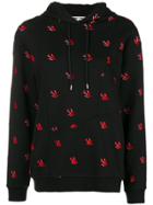 Mcq By Alexander Mcqueen Eyewear Swallow Print Hooded Sweatshirt -