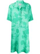 A.n.g.e.l.o. Vintage Cult 1980's Floral Shirt Dress - Green