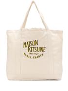 Maison Kitsuné Parisien Shopper Tote - Neutrals